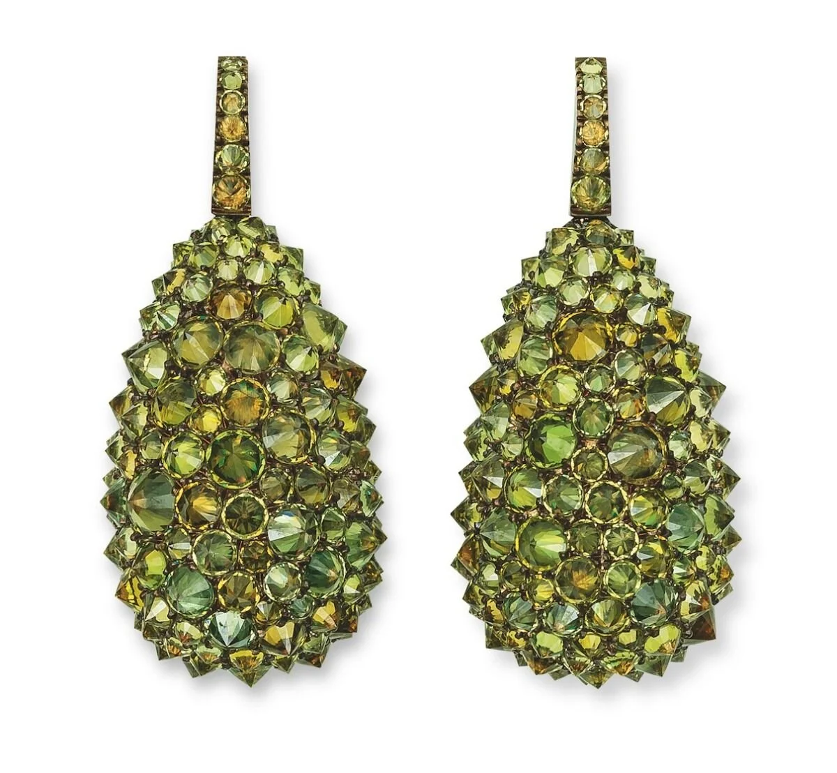 Demantoid garnet jewellery Edward Fleming Jewellery